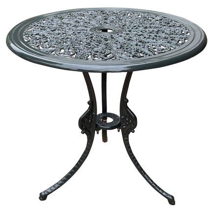 Regalia Series Round Table - Grey Color / Glossy Finish
