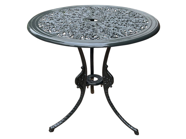 Regalia Series Round Table - Grey Color / Glossy Finish