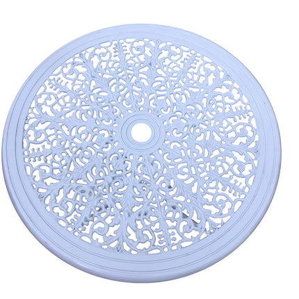 Regalia Series Round Table - White Color / Glossy Finish